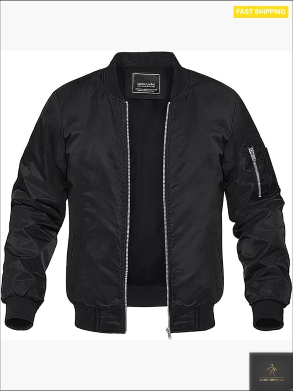 Lightweight Bomber Jacket Windbreaker Casual Spring Outdoor Coat with Pockets